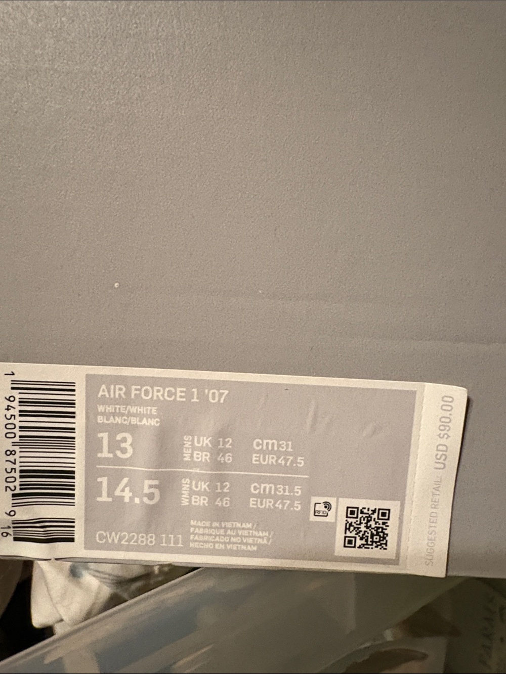 Nike All-White Men's Low-Top Sneakers - Picture 2 of 4